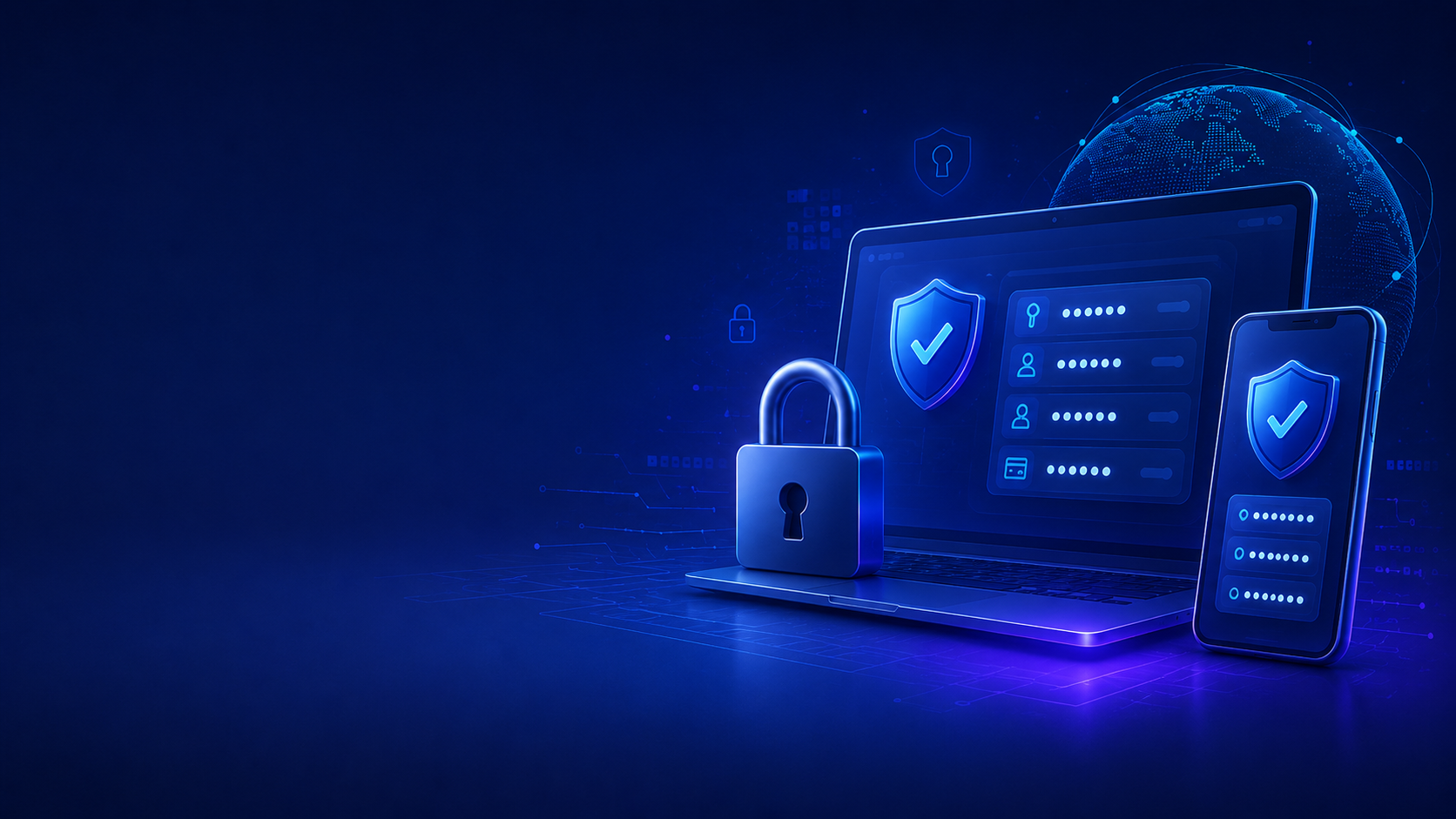 Password manager vault across laptop and phone